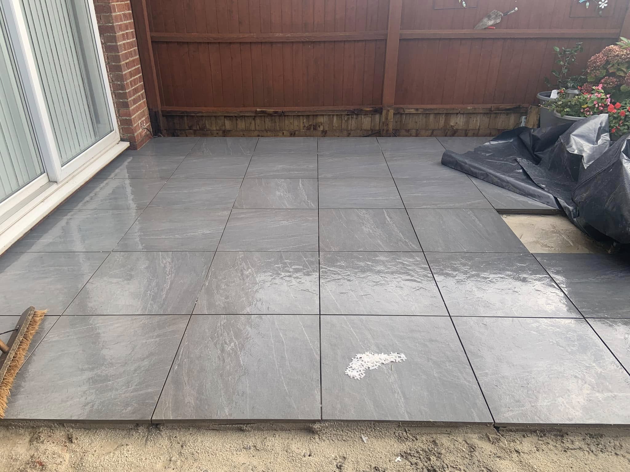Resin-bound garden path with clean, modern finish