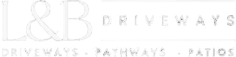 L&B Driveways Logo in white